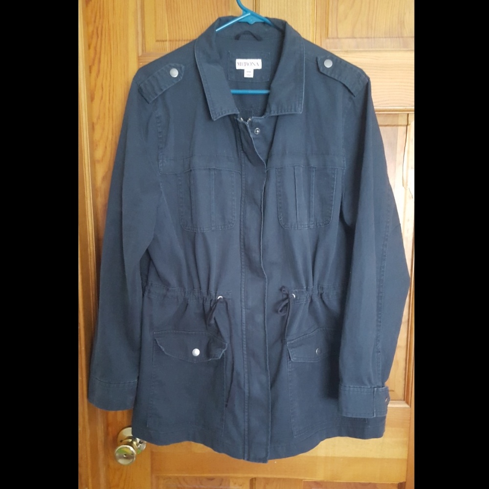 Merona cinched-waist jacket